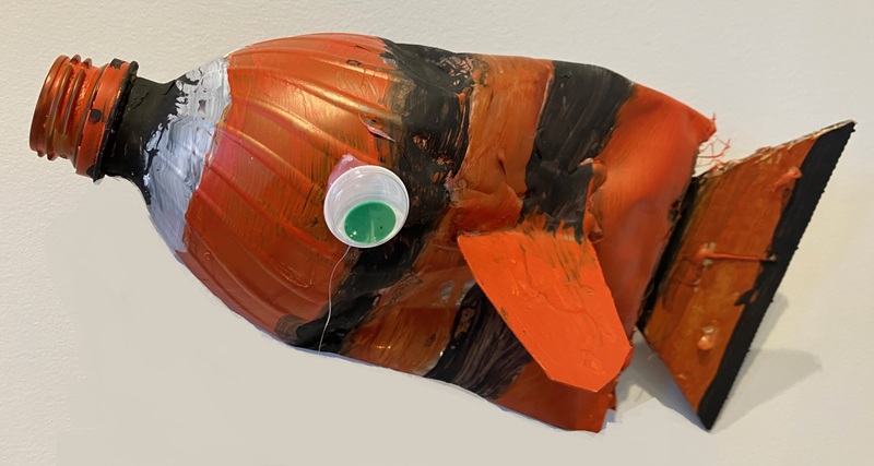 detail artwork recycled materials age 13