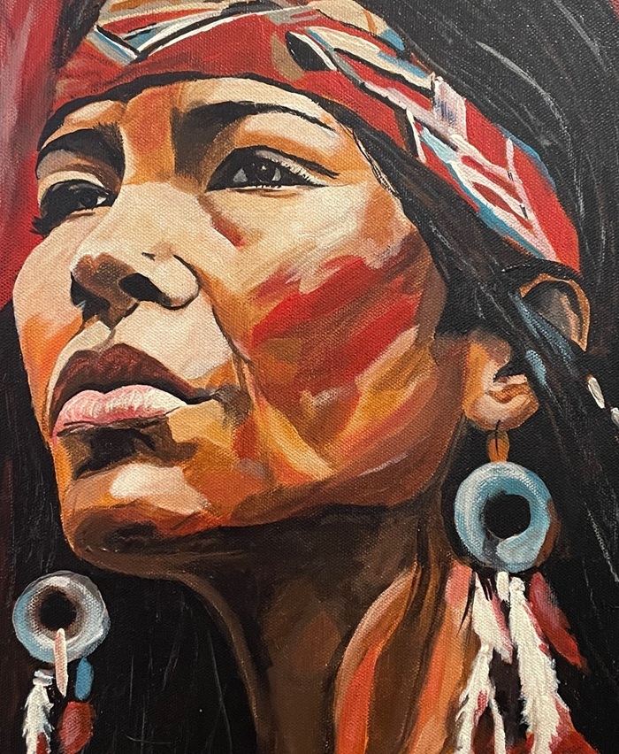 portrait First Nations woman