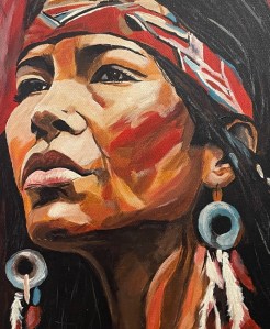 portrait First Nations woman