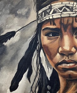 portrait First Nations young woman