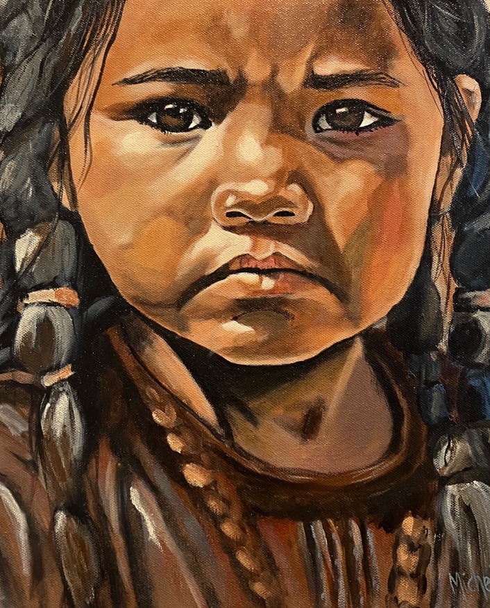 portrait First Nations woman
