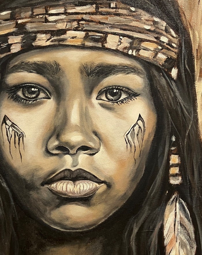 portrait First Nations woman