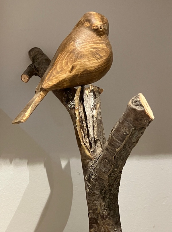 detail of carved bird